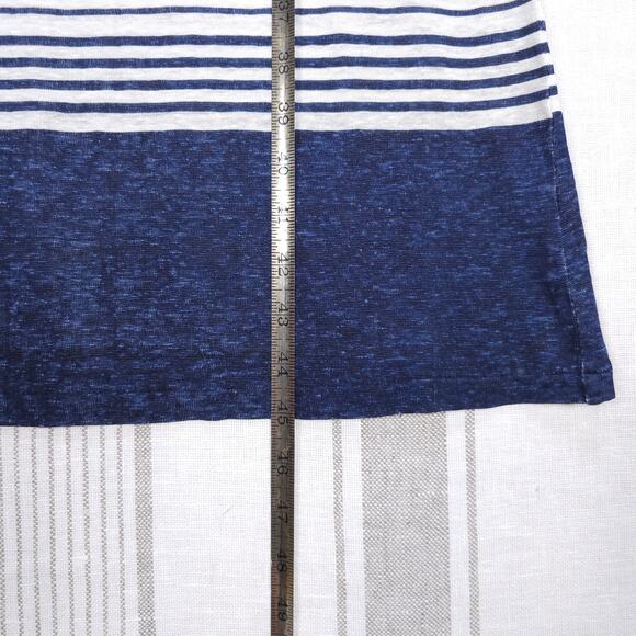 CALYPSO ST BARTH Linen Striped Midi Dress Sz Small Vacation Poolside‎ Resort - Picture 11 of 13